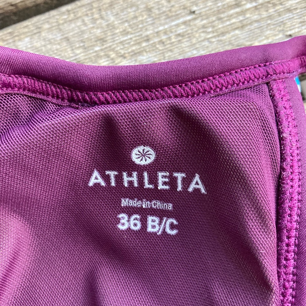 Althleta Marrekesh maroon tankini top 36B/C New without tags - Picture 2 of 6
